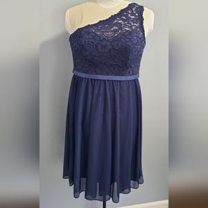 David's Bridal Short Bridesmaid dress